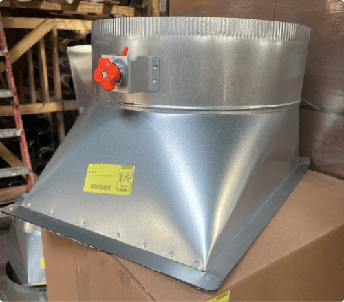 High efficiency HVAC take-off fitting